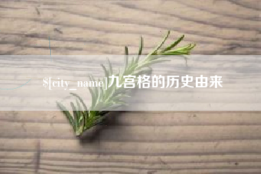 苏州九宫格的历史由来