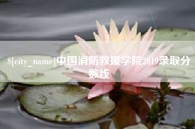 苏州中国消防救援学院2019录取分数线