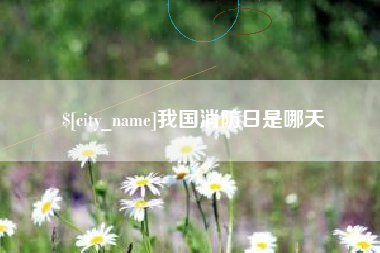 苏州我国消防日是哪天