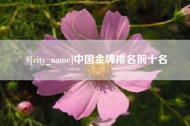 苏州中国金牌排名前十名