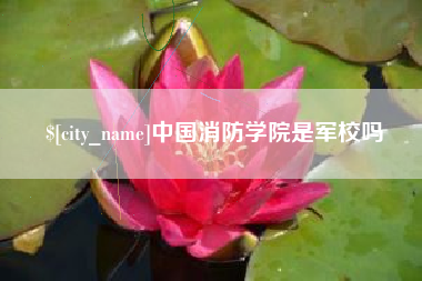 苏州中国消防学院是军校吗