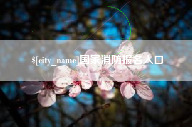 苏州国家消防报名入口