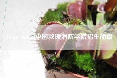 苏州中国救援消防学院招生简章