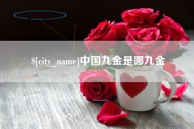 苏州中国九金是哪九金