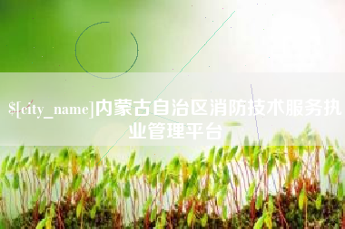 苏州内蒙古自治区消防技术服务执业管理平台