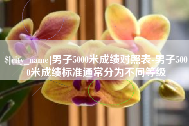 苏州男子5000米成绩对照表-男子5000米成绩标准通常分为不同等级