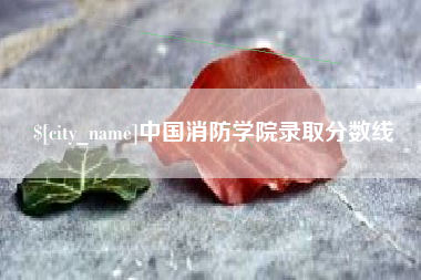 苏州中国消防学院录取分数线