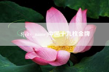 苏州中国十九枚金牌