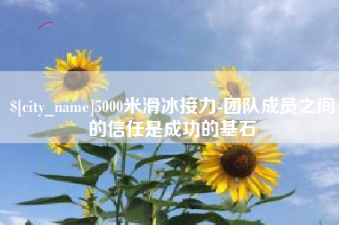 苏州5000米滑冰接力-团队成员之间的信任是成功的基石