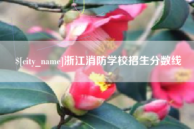苏州浙江消防学校招生分数线