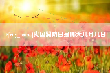 苏州我国消防日是哪天几月几日