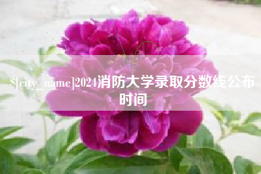 苏州2024消防大学录取分数线公布时间
