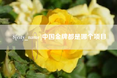 苏州中国金牌都是哪个项目