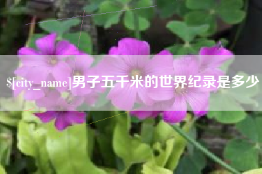 苏州男子五千米的世界纪录是多少