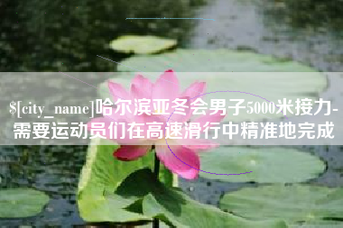 苏州哈尔滨亚冬会男子5000米接力-需要运动员们在高速滑行中精准地完成