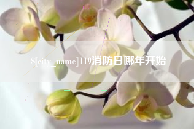 苏州119消防日哪年开始