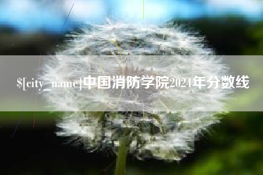 苏州中国消防学院2024年分数线