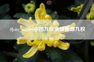 苏州中国九枚金牌是哪九枚