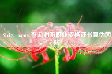 苏州查询消防职业资格证书真伪网站