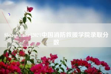 苏州2021中国消防救援学院录取分数