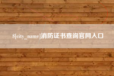 苏州消防证书查询官网入口