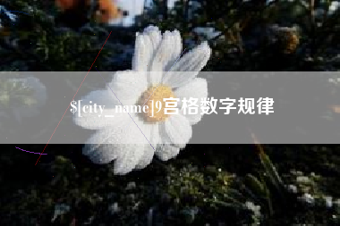 苏州9宫格数字规律